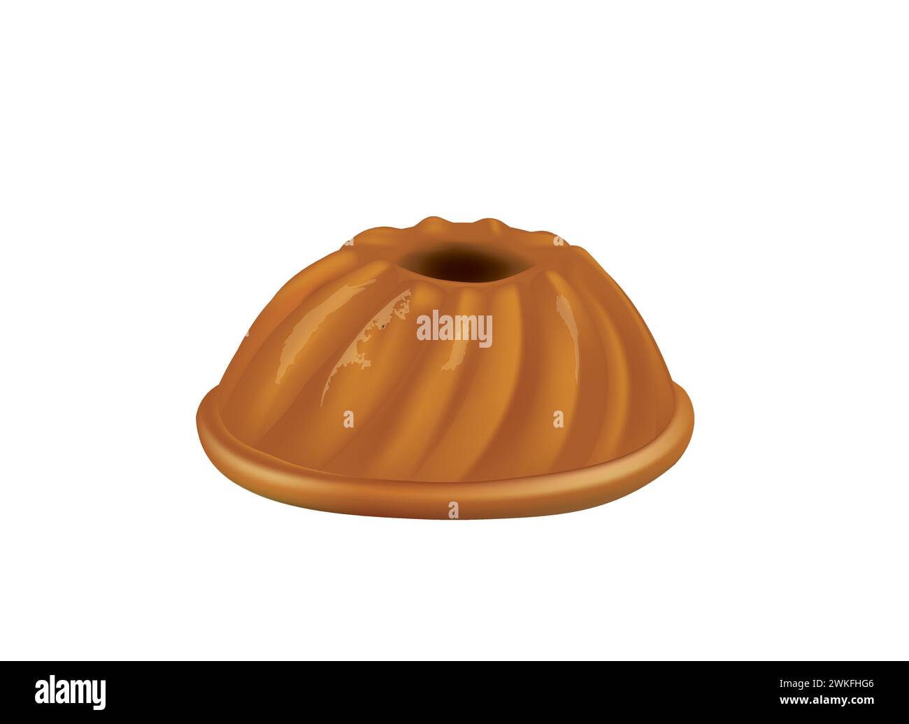 Bundt cake on white background, vector Stock Vector Image & Art Alamy