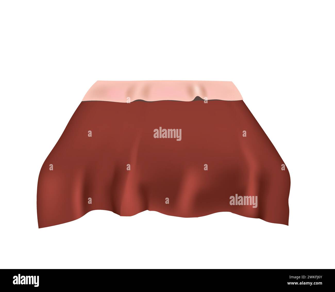 Bed cover for double bed, vector Stock Vector