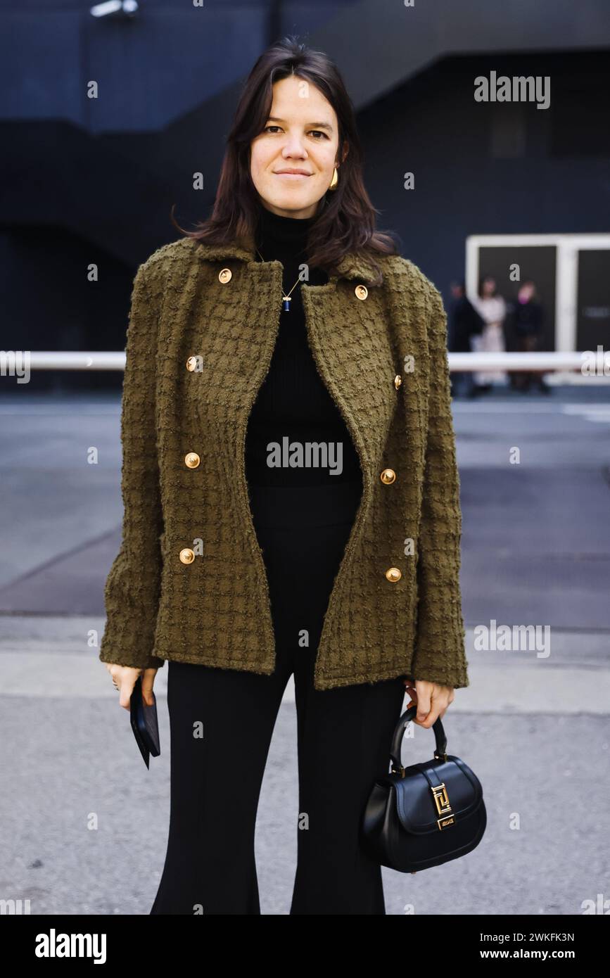 Milan, Italy. 20th Feb, 2024. Women's Fashion Autumn Winter 20242025