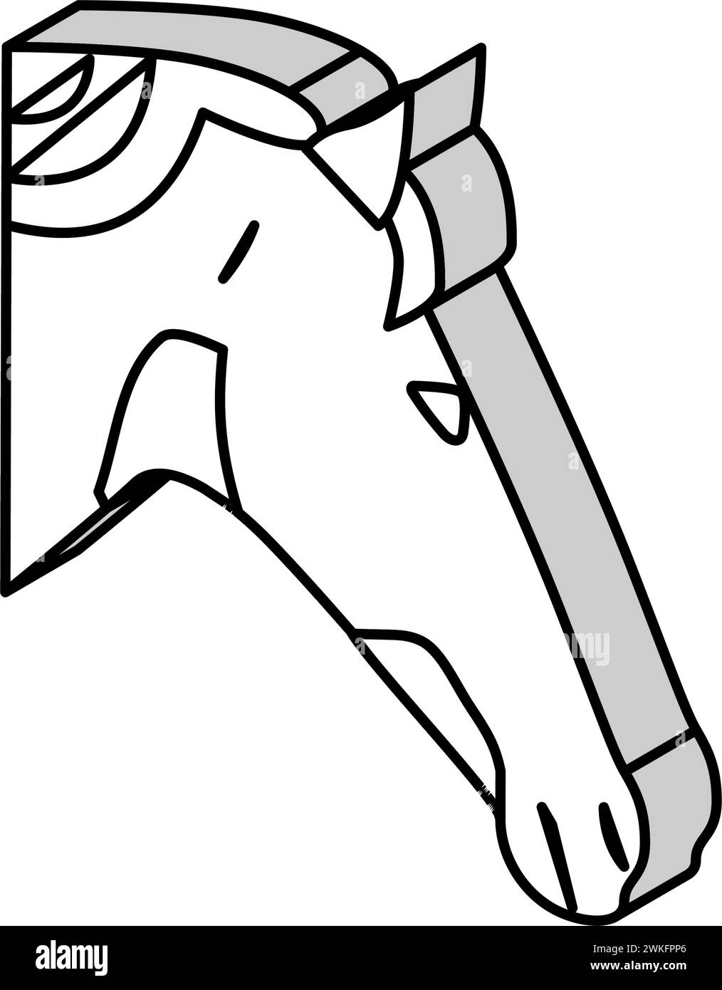 horse animal zoo isometric icon vector illustration Stock Vector Image