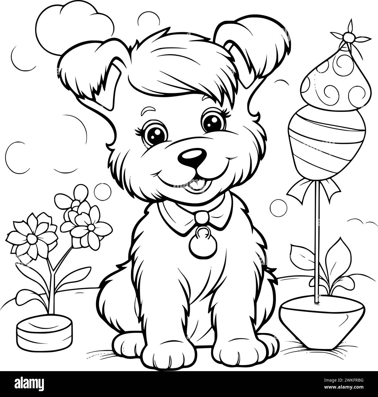 K9 dog coloring pages hi-res stock photography and images - Alamy