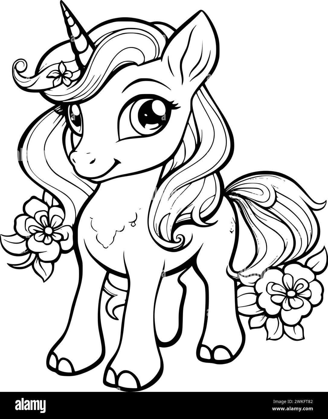 Kids Coloring Pages Drawing Stock Vector Image & Art Alamy