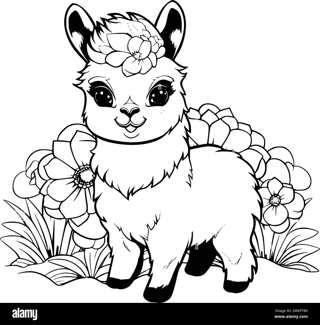 Kids Coloring Pages Drawing Stock Vector Image & Art Alamy