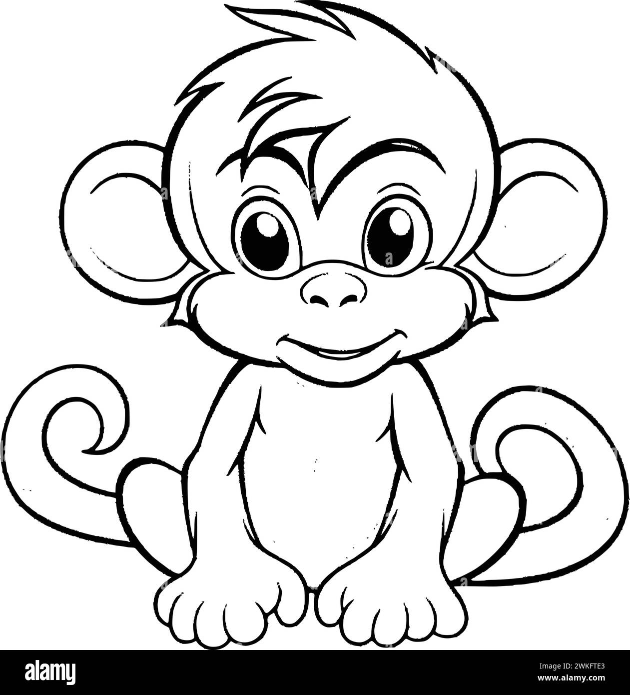 Adopt me monkey coloring pages hi-res stock photography and images - Alamy