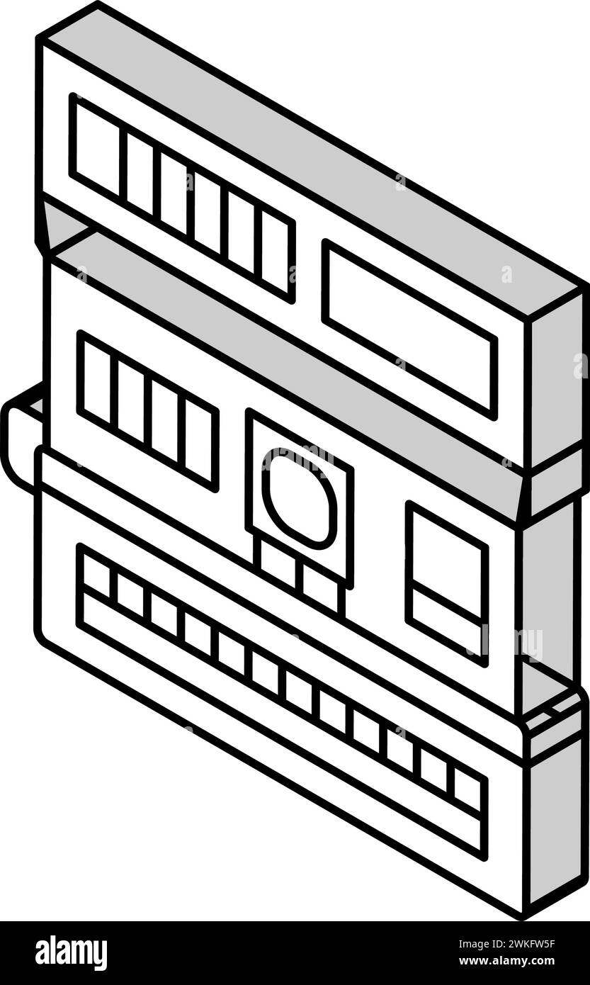 photo camera retro device isometric icon vector illustration Stock ...