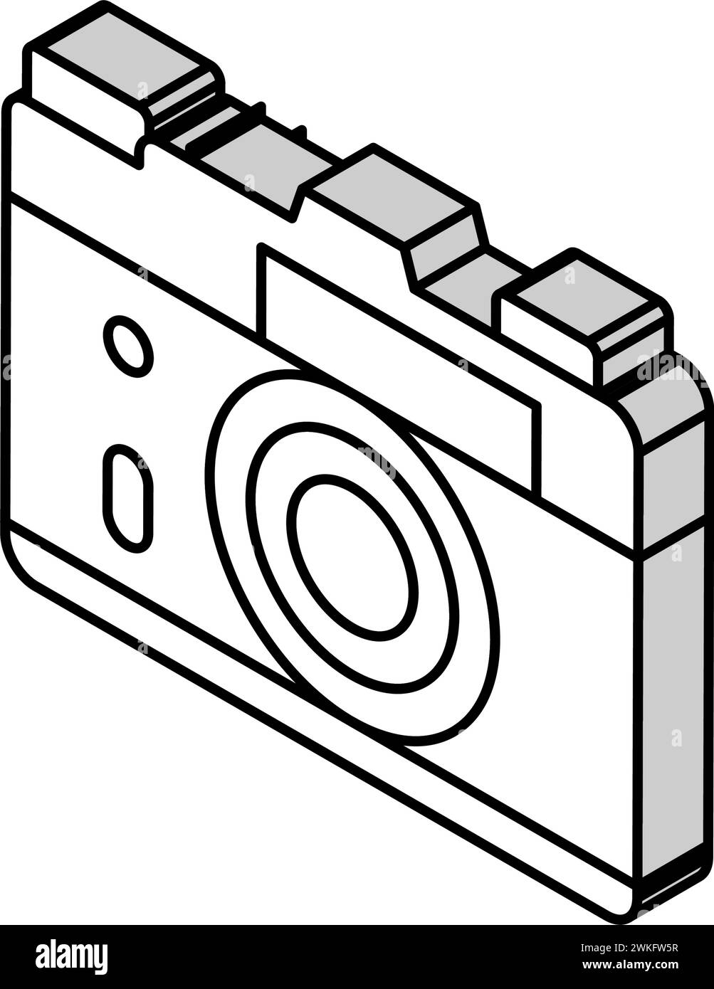 photo camera retro gadget isometric icon vector illustration Stock ...