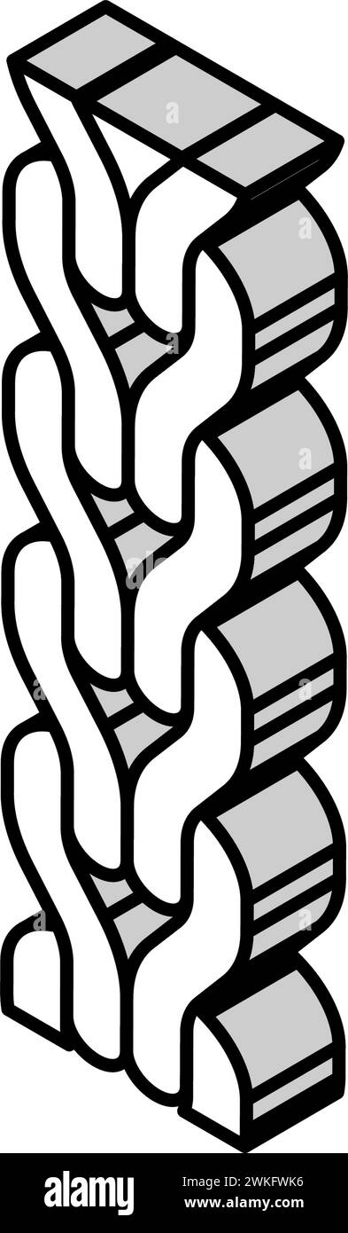 foxtail chain isometric icon vector illustration Stock Vector Image ...