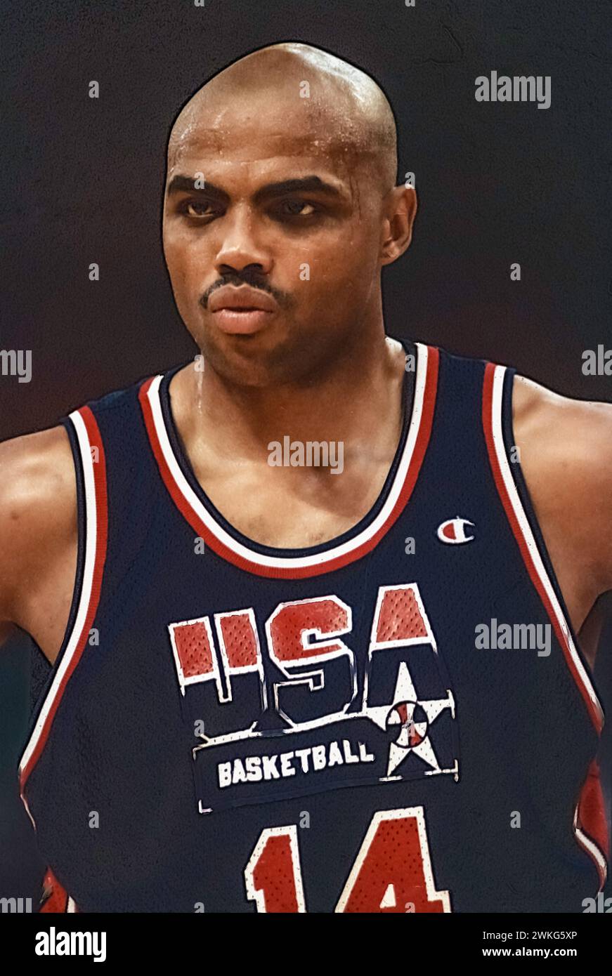 Charles Barkley (USA), 1992 Tournament Of The Americas Stock Photo - Alamy