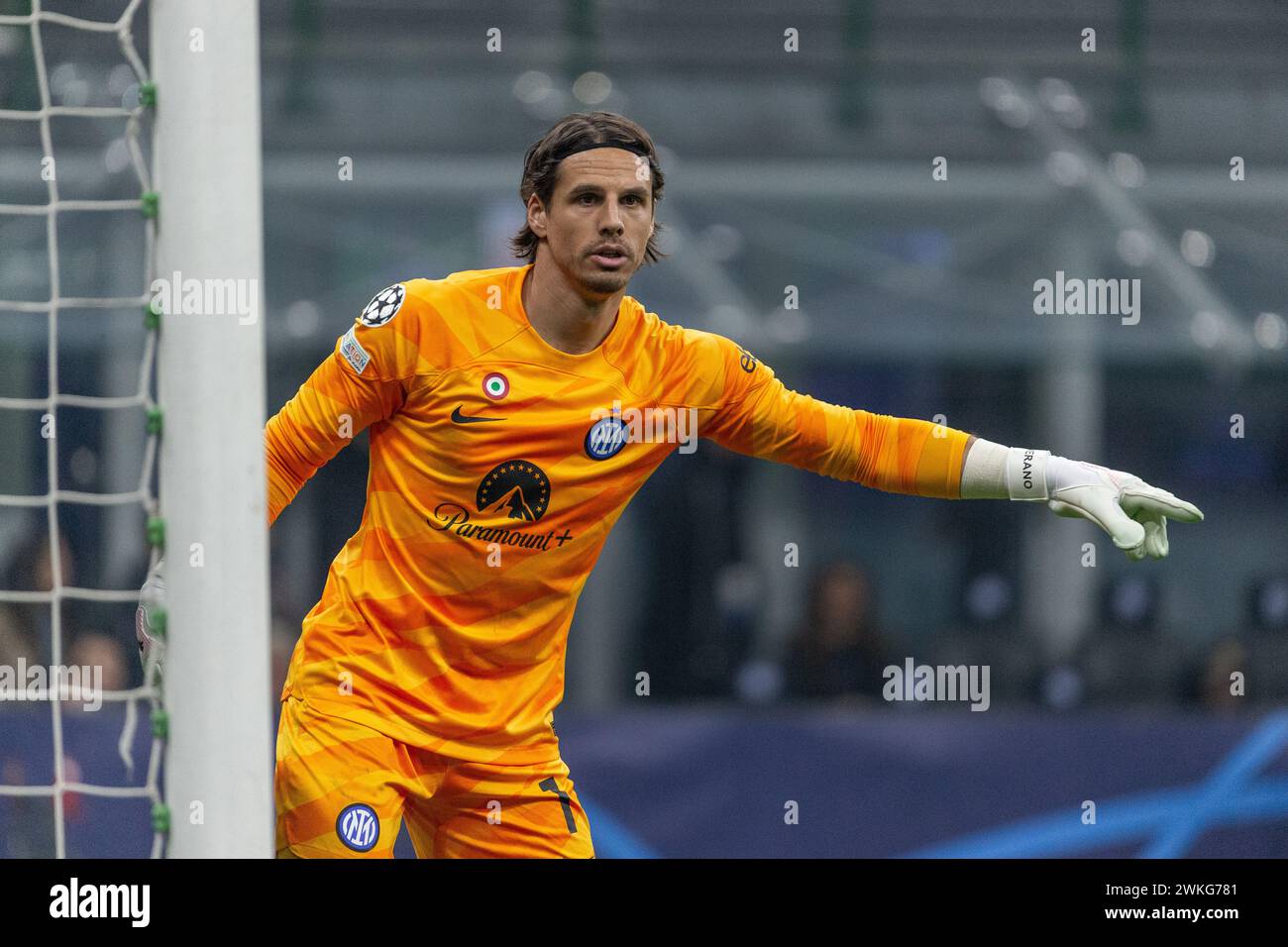 Milan, Italy - february 20 2024 - champions league - Inter-Atletico Madrid - yann sommer fc internazionale Credit: Kines Milano/Alamy Live News Stock Photo
