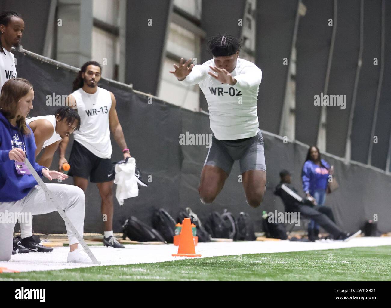 Wide receiver Corintheus Edmonds (Fort Valley State) participates in a