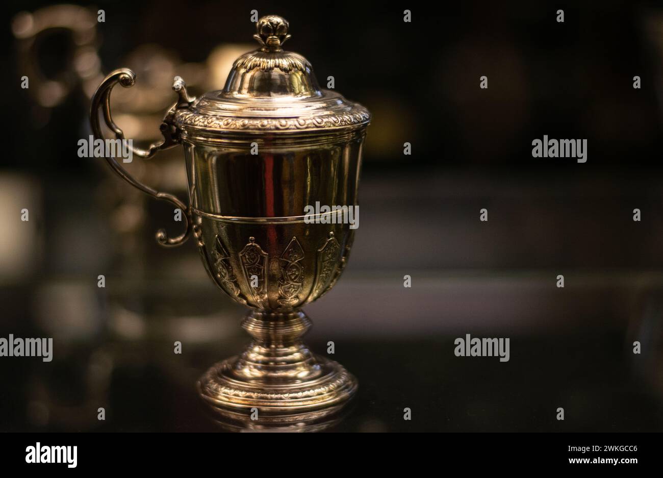 A golden goblet Stock Photo - Alamy