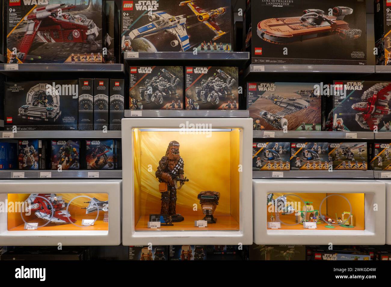 The LEGO Store in the Flatiron District, New York City, USA 2024 Stock
