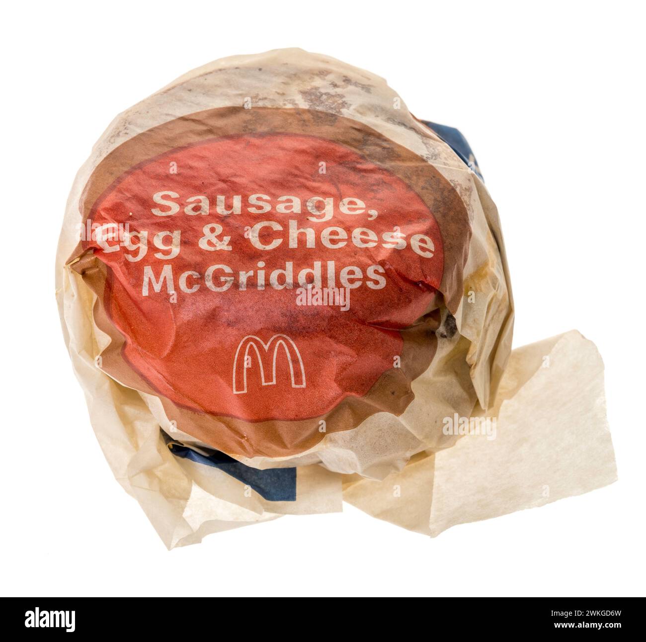 Winneconne, WI 20 February 2024 A package of McDonalds sausage, egg