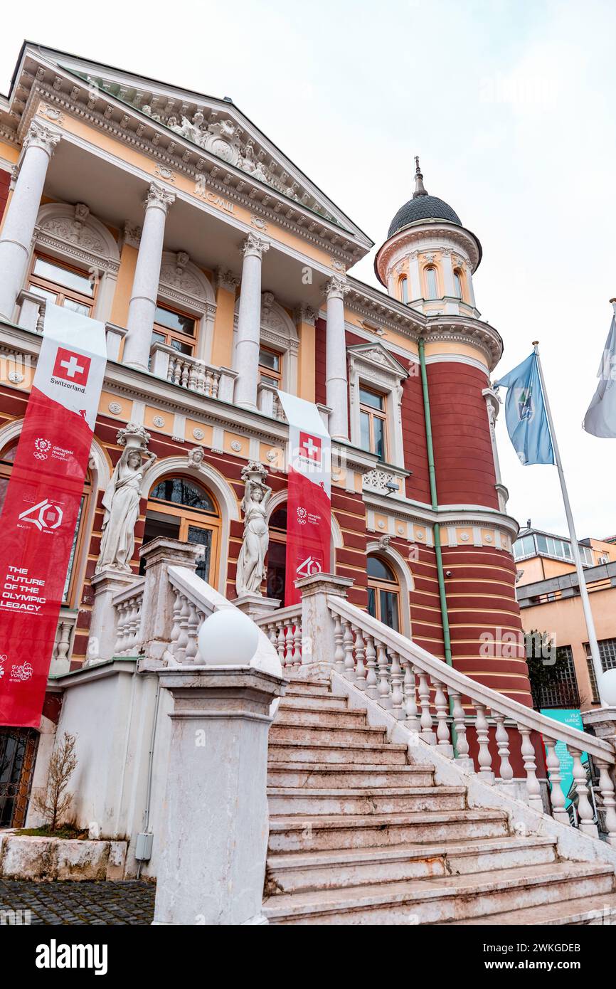 Sarajevo - Bosnia and Herzegovina - 11 FEB 2024: Exterior view of the