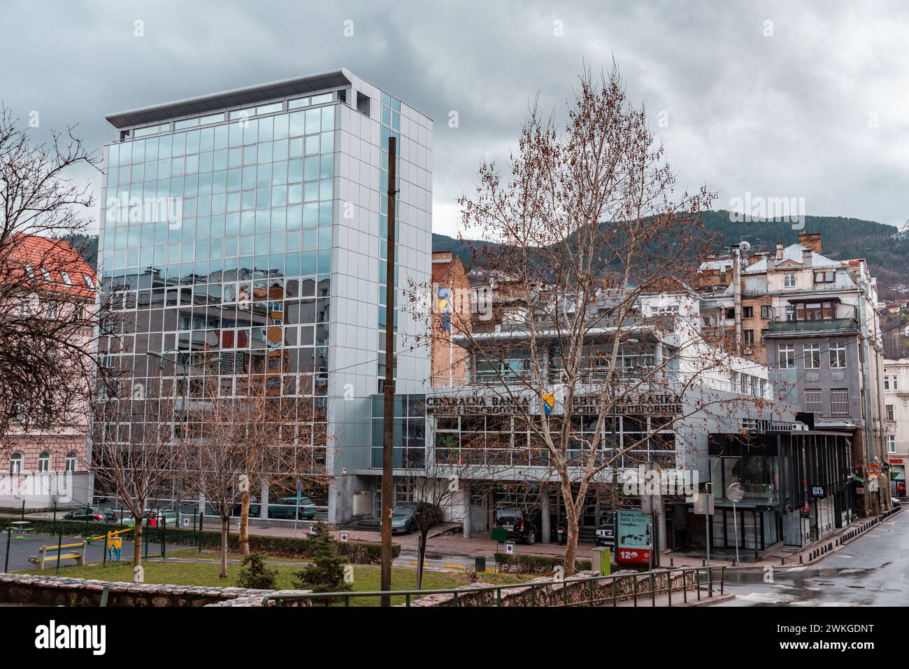 Sarajevo - BiH - 11 FEB 2024: The Central Bank of Bosnia and Herzegovina is the central bank of Bosnia and Herzegovina, located in the capital city, S Stock Photo