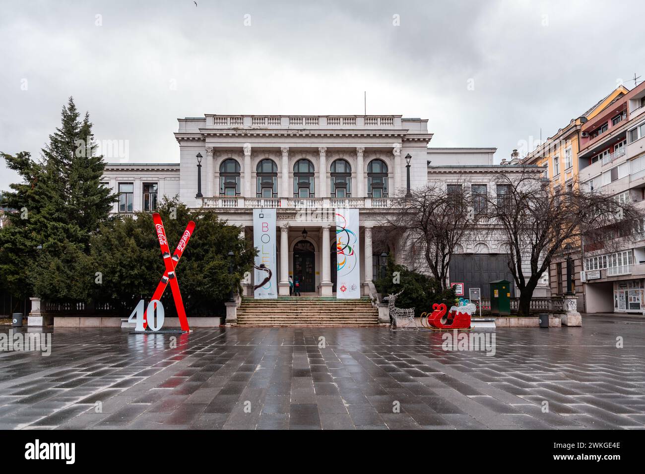 Sarajevo - Bosnia and Herzegovina - 11 FEB 2024: Exterior facade view