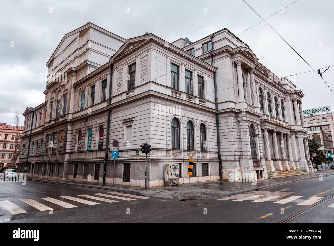 Sarajevo - Bosnia and Herzegovina - 11 FEB 2024: Exterior facade view