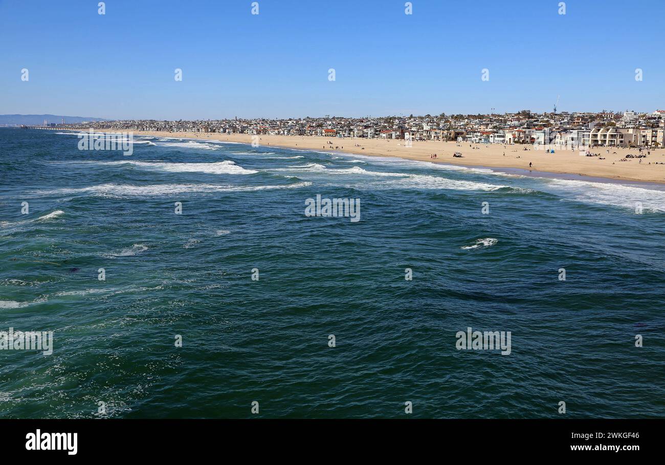 View at hermosa beach california stock photo alamy