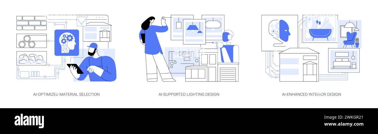 AI tools in Architecture and Design abstract concept vector ...