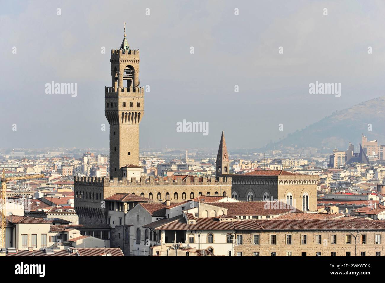 City panorama, view from Monte alle Croci, Florence, Tuscany, Italy Stock Photo