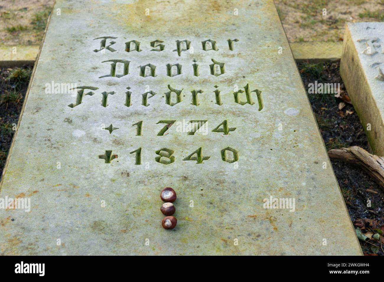 The Trinitatisfriedhof cemetery in Dresden's Johannstadt district is one of the city's burial grounds originally laid out as an epidemic cemetery Stock Photo