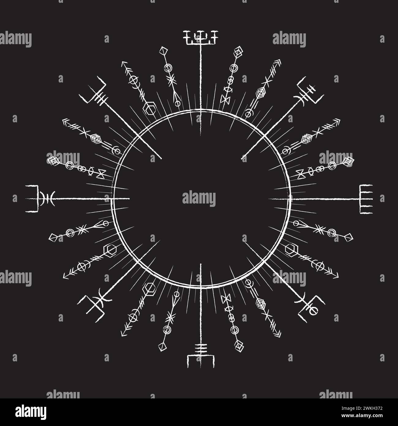 White viking circle symbol Stock Vector Image & Art Alamy