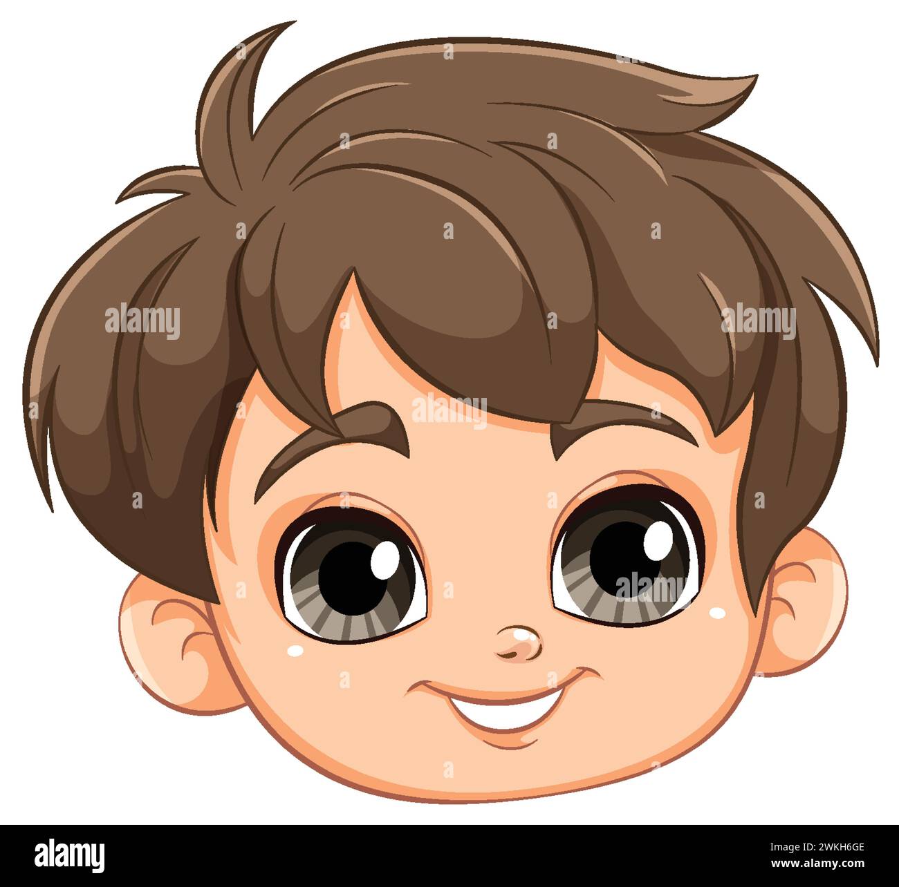Vector illustration of a happy young boy Stock Vector Image & Art - Alamy