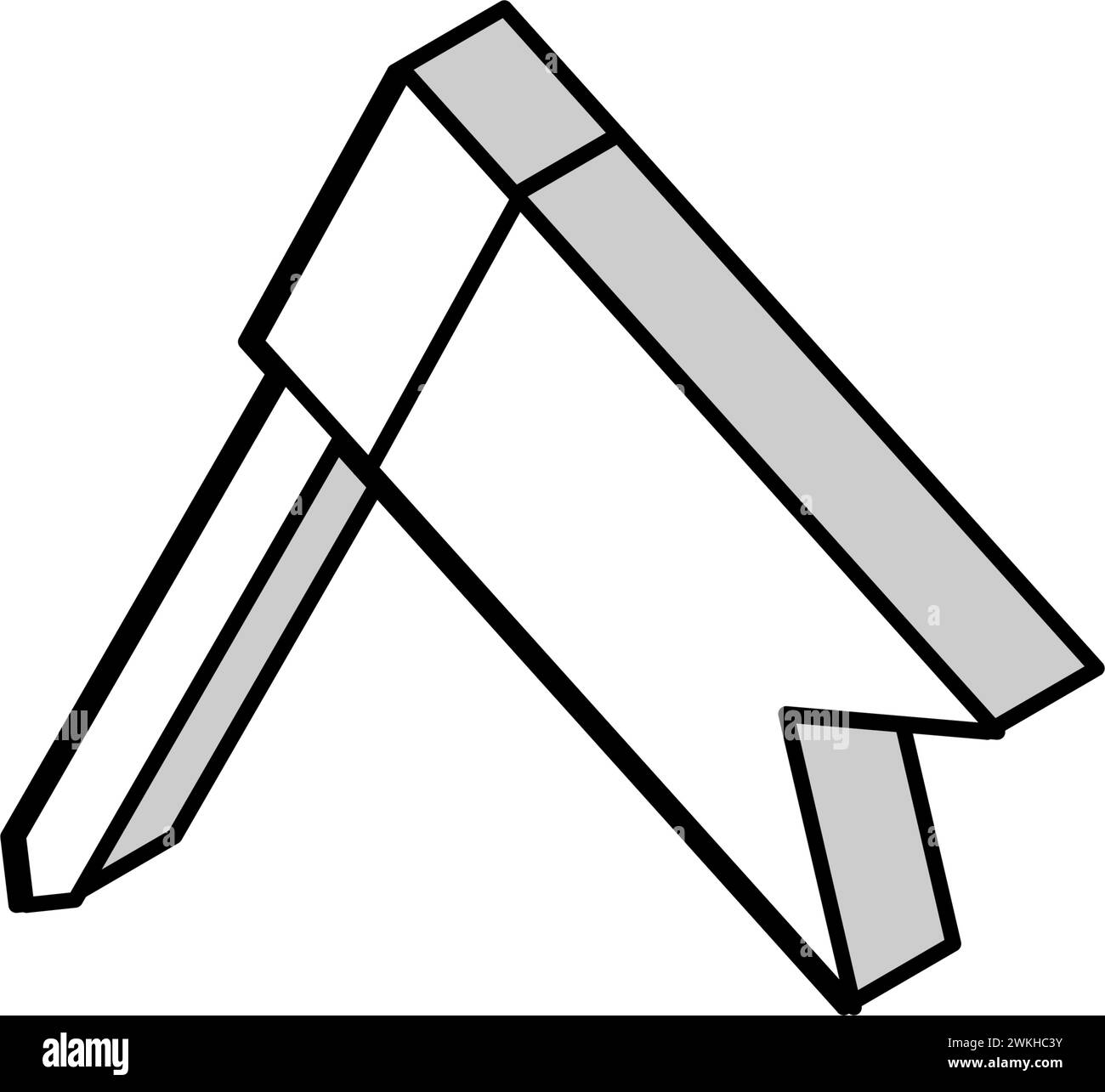 Isometric map marker Black and White Stock Photos & Images - Alamy