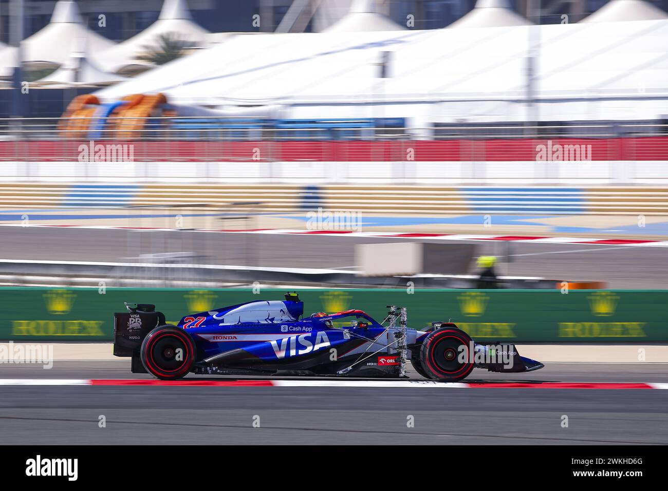 Vcarb Bahrain Testing 22 TSUNODA Yuki (jap), Visa Cash App RB F1 Team VCARB 01, action during ...