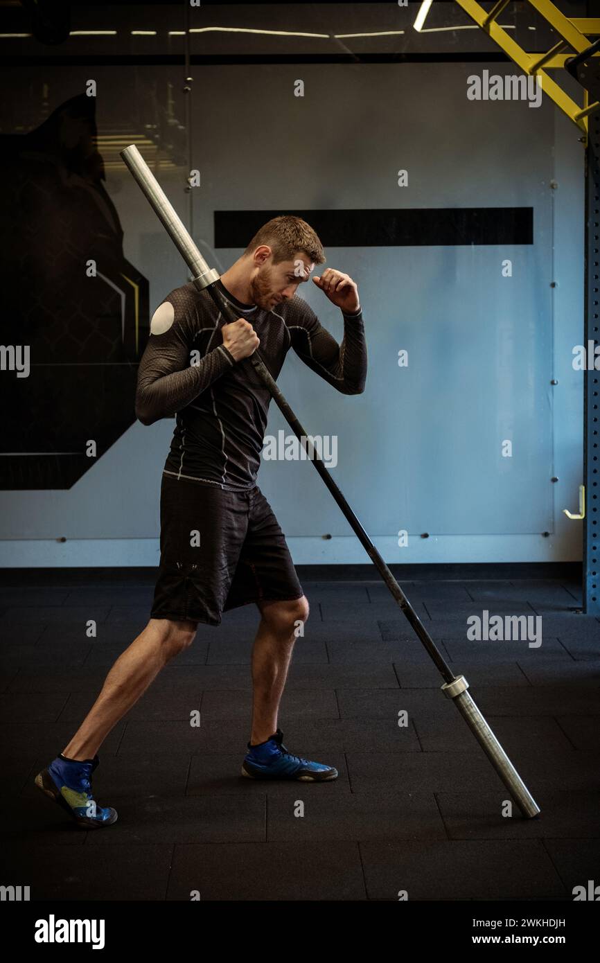 Determined male boxer focused hi-res stock photography and images - Alamy