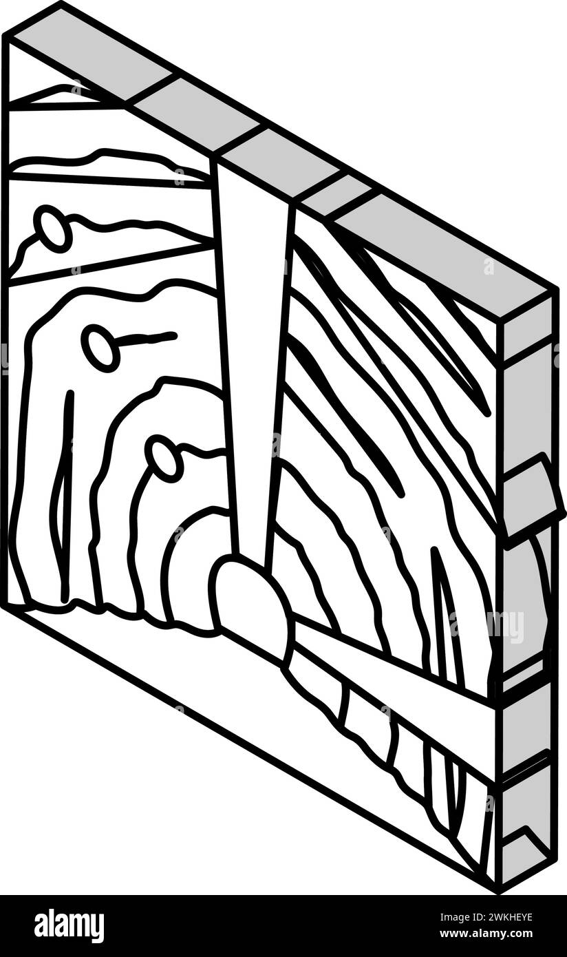 Underground Mining Copper Production Isometric Icon Vector Illustration Underground Mining Copper Production Isometric Icon Vector Illustration