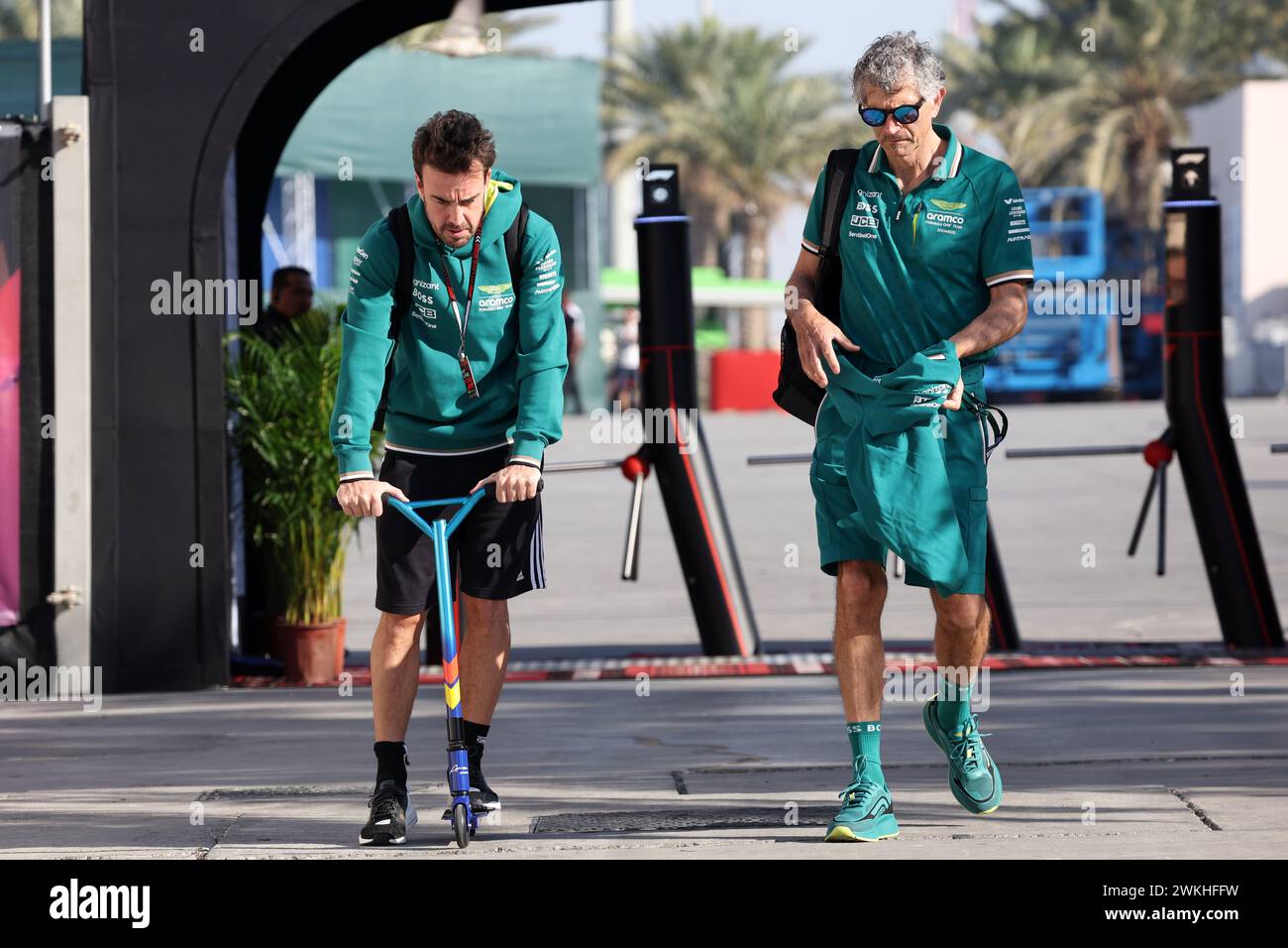 Sakhir, Bahrain. 21st Feb, 2024. Fernando Alonso (ESP) Aston Martin F1 Team. 21.02.2024. Formula 1 Testing, Sakhir, Bahrain, Day One. Photo credit should read: XPB/Alamy Live News. Stock Photo