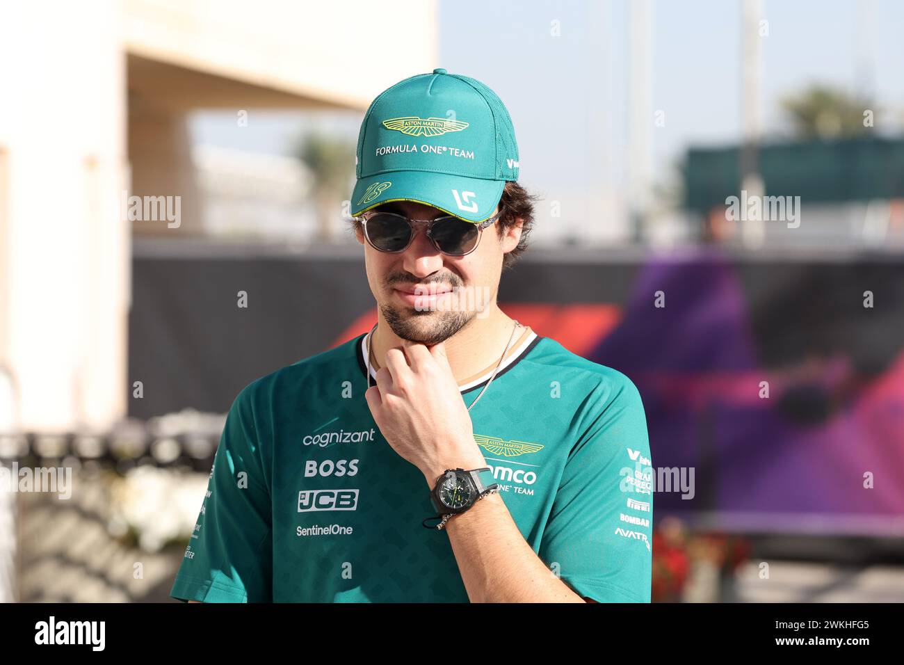 Sakhir, Bahrain. 21st Feb, 2024. Lance Stroll (CDN) Aston Martin F1 Team. 21.02.2024. Formula 1 Testing, Sakhir, Bahrain, Day One. Photo credit should read: XPB/Alamy Live News. Stock Photo