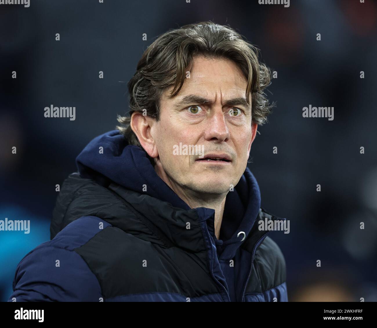 Thomas Frank manager of Brentford looks on during the Premier League 