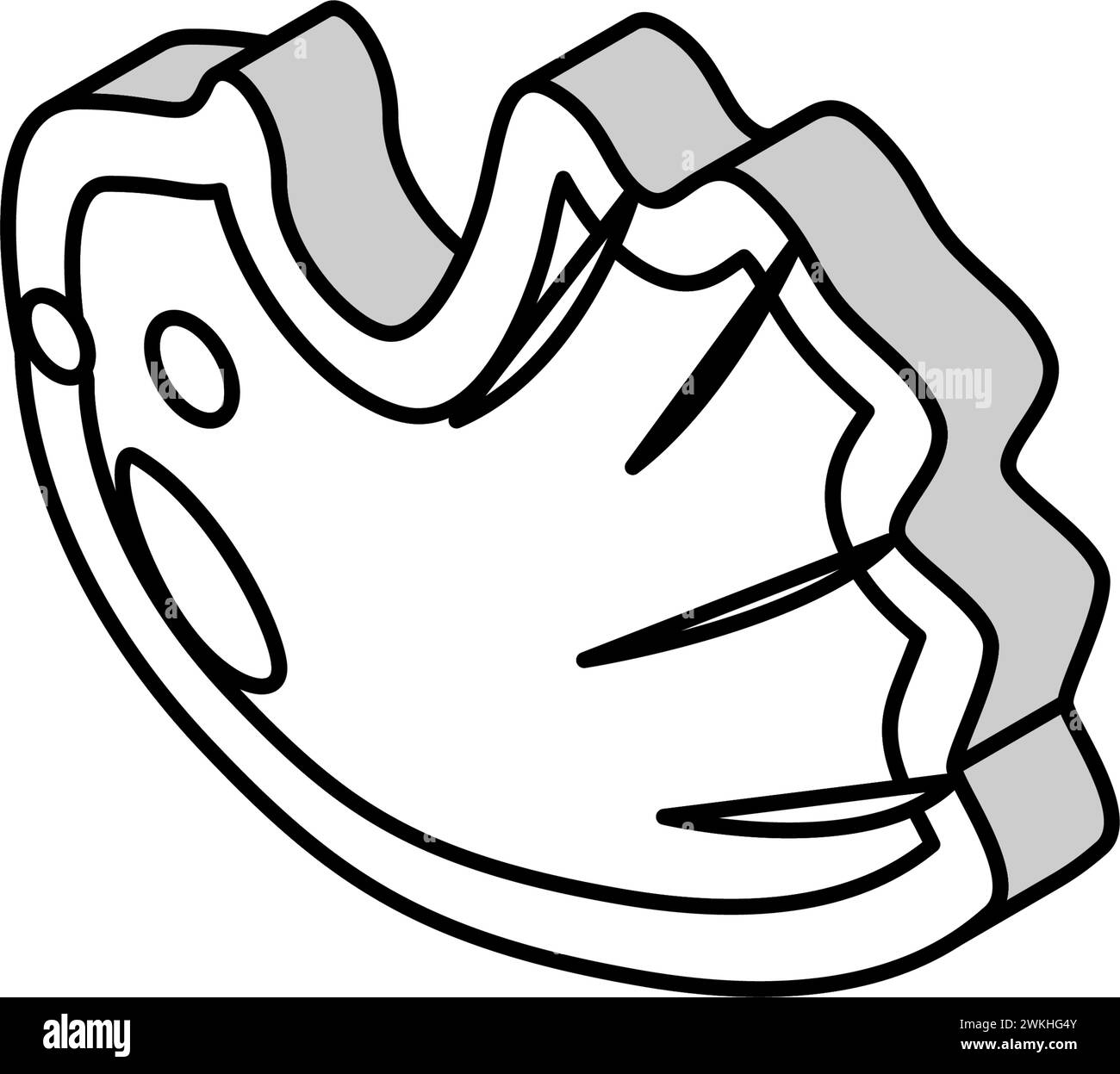fly ghost isometric icon vector illustration Stock Vector Image & Art ...