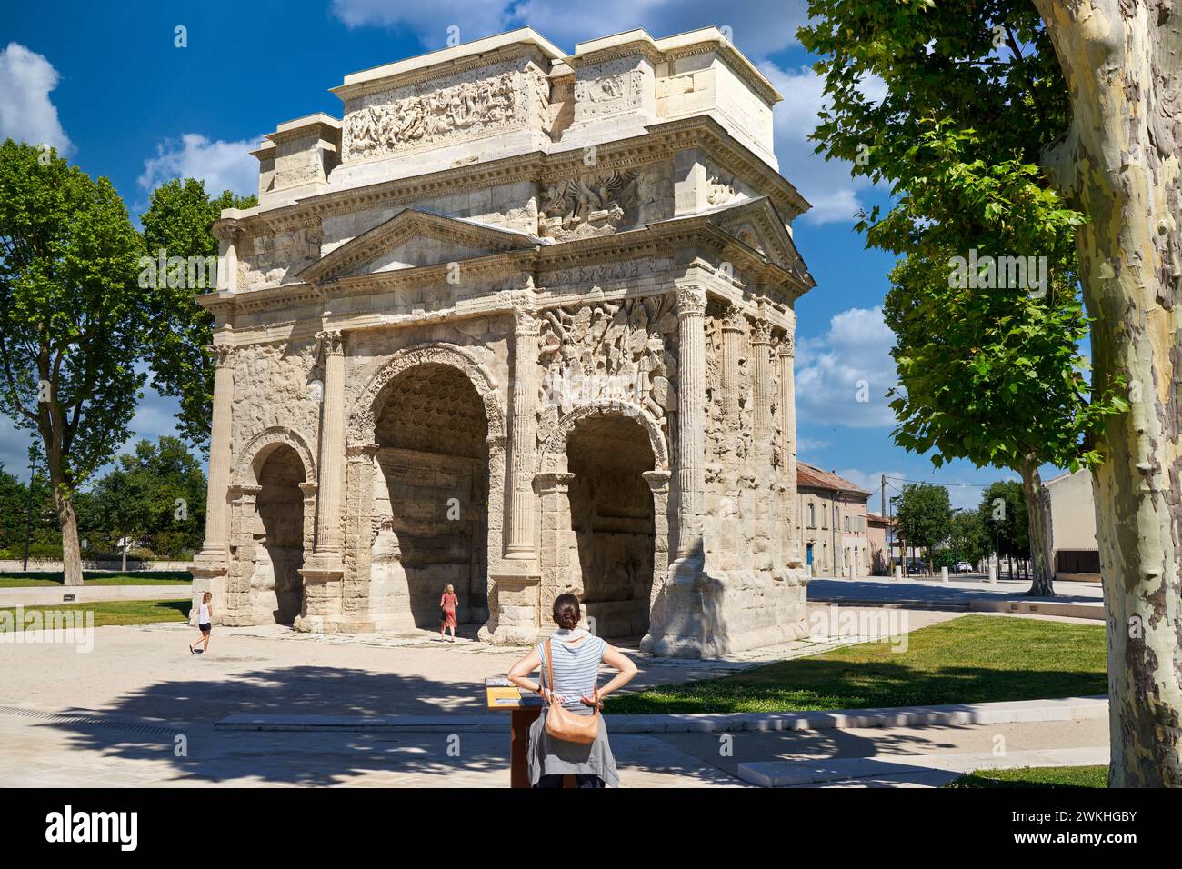 Arc de Triomphe, Orange, Vaucluse, Provence-Alpes-Côte d’Azur, France, Europe Stock Photo