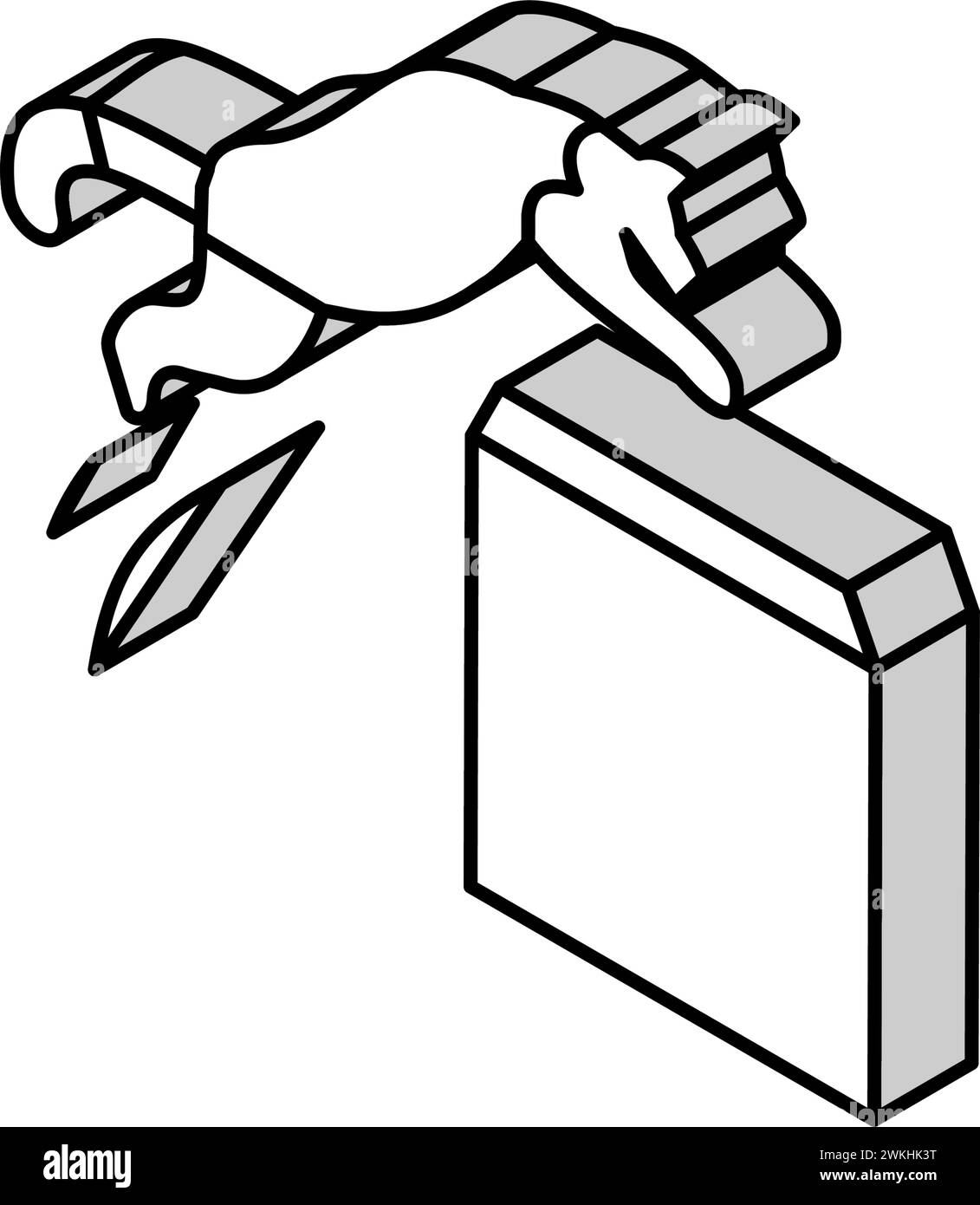 onto preposition english isometric icon vector illustration Stock ... image.