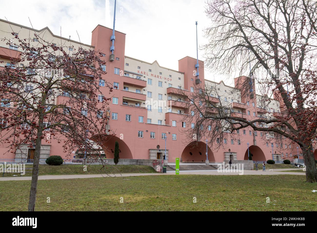 Karl Marx Hof or Karl Marx Court Vienna Austria The longest single Karl Marx Hof or Karl Marx Court Vienna Austria The longest single