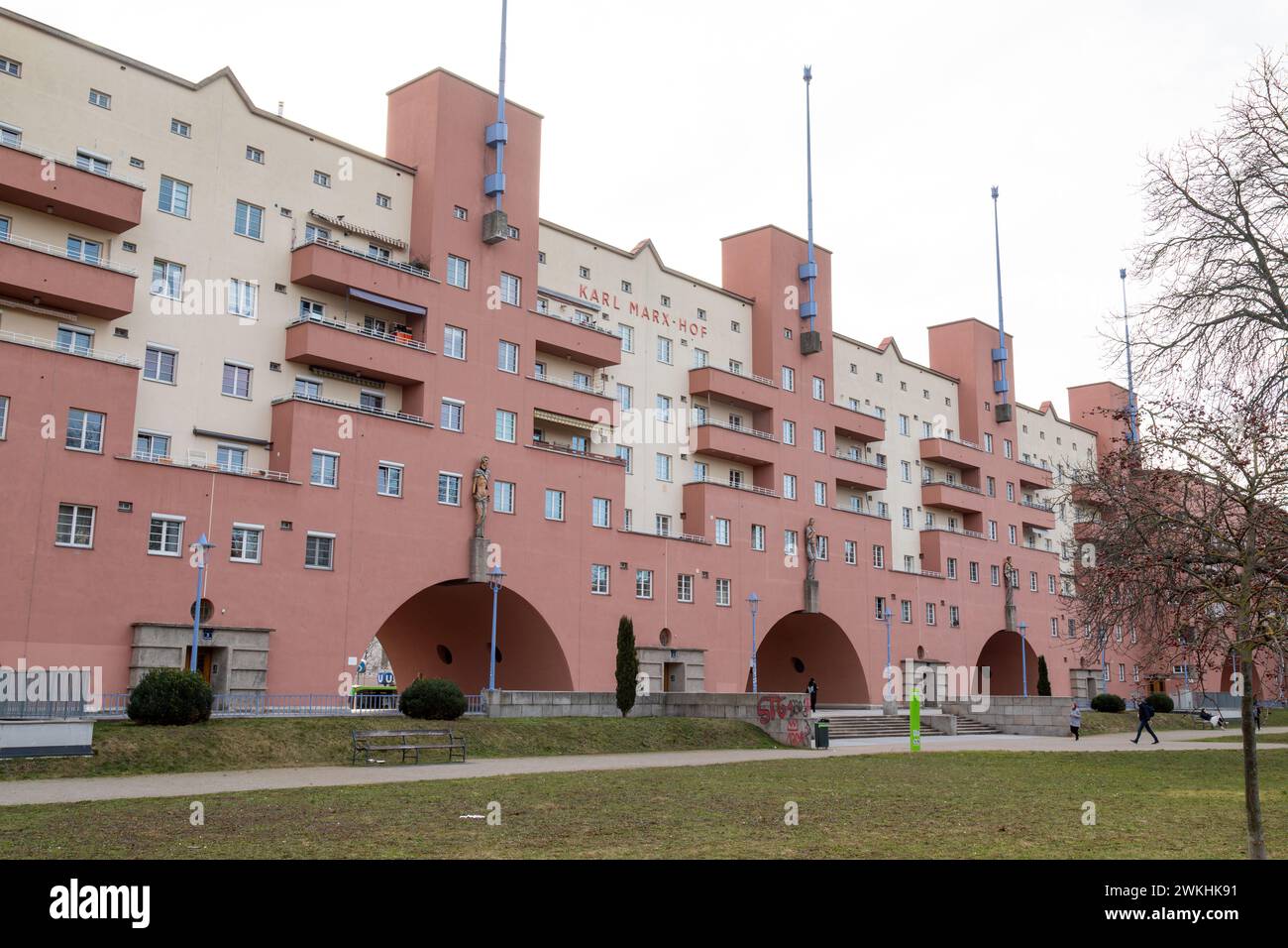 Karl Marx Hof or Karl Marx Court Vienna Austria The longest single Karl Marx Hof or Karl Marx Court Vienna Austria The longest single