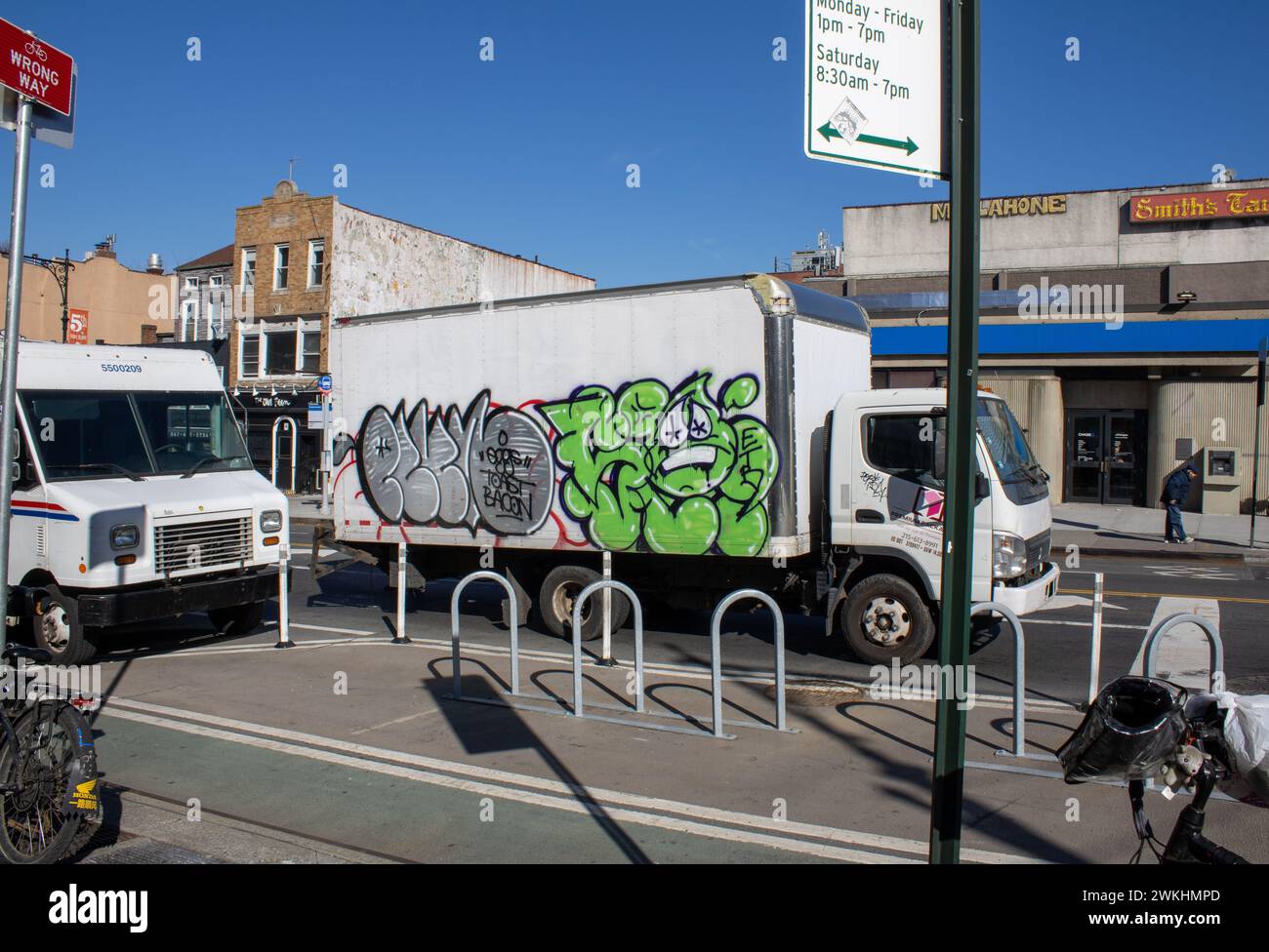 Oversized Trucker With Graffiti main image 1