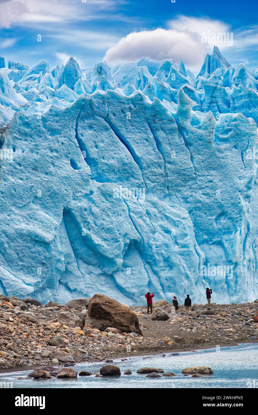 Perito Moreno glacier. Los Glaciares National Park. Argentino Lake ...