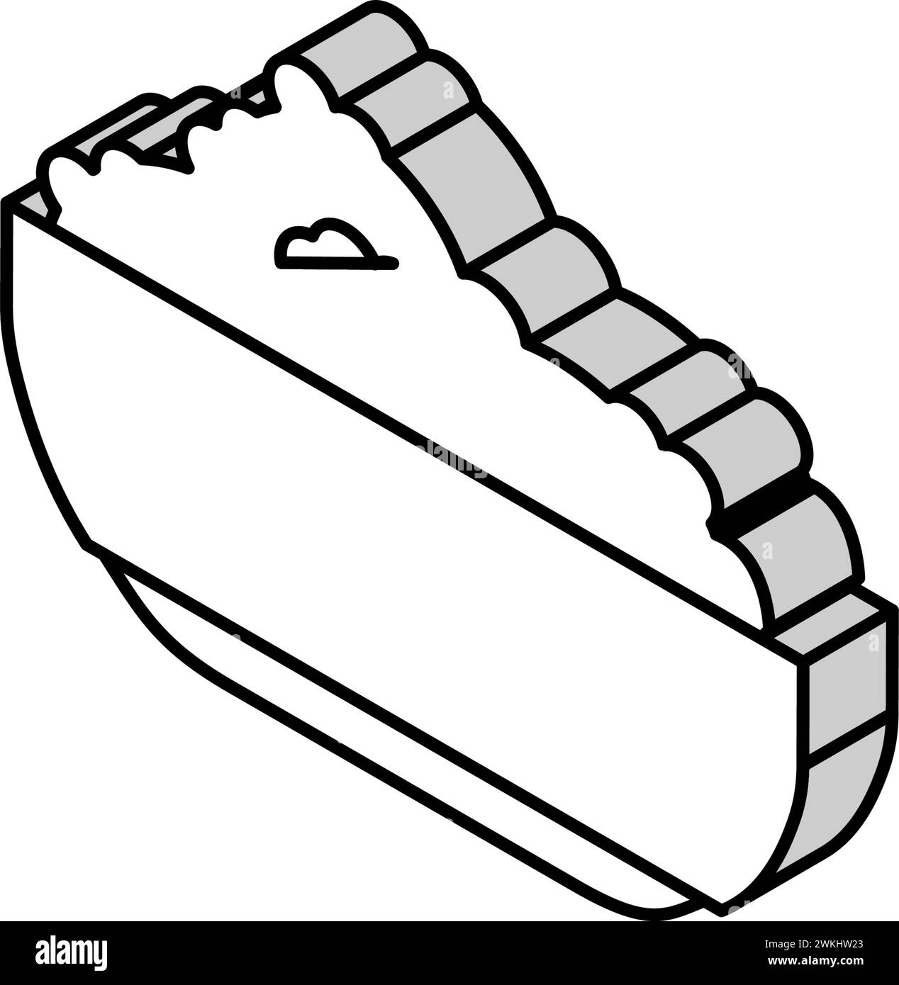 cottage cheese milk product isometric icon vector illustration Stock