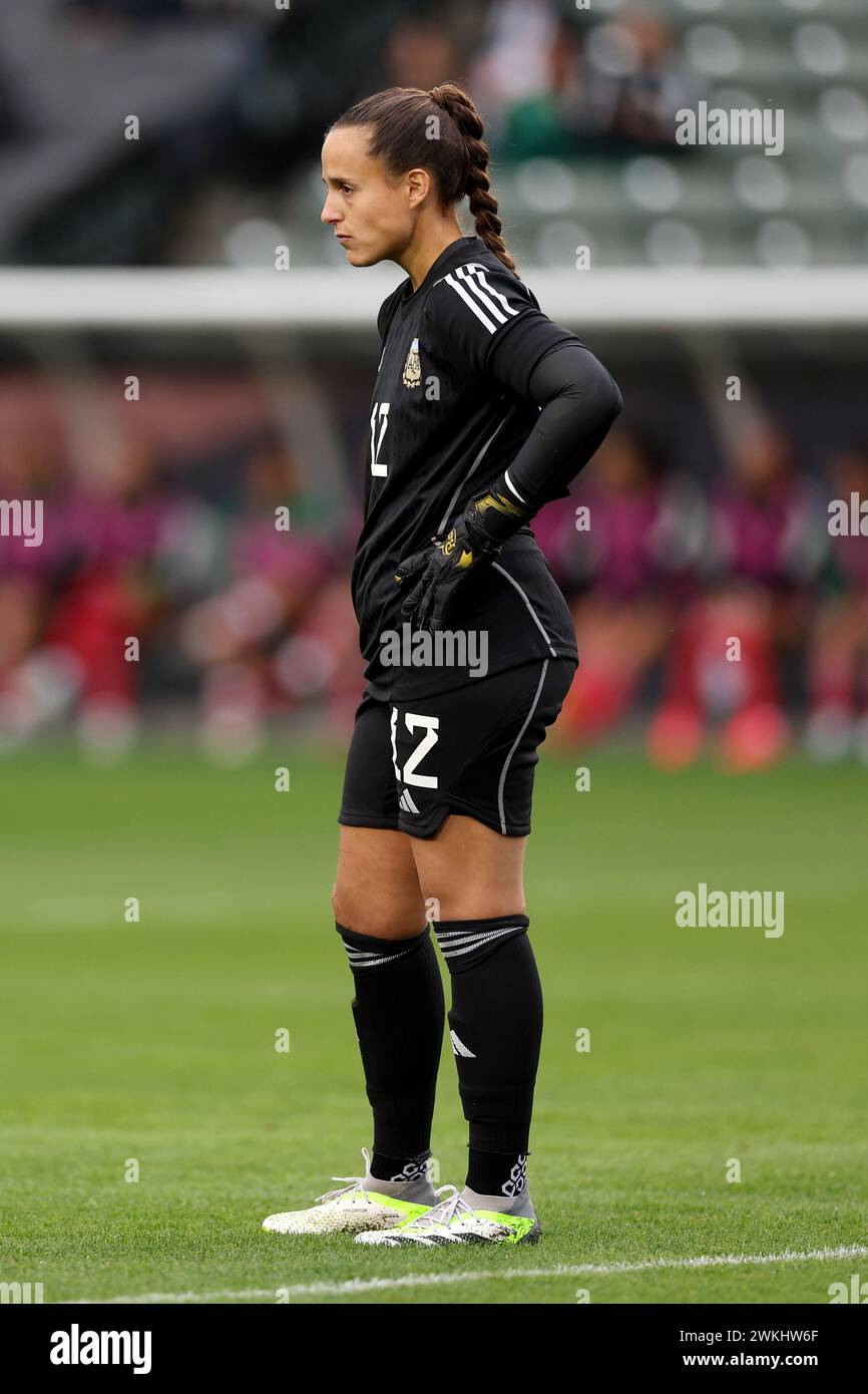 Carson, United States. 20th Feb, 2024. Carson, United States, February 20th 2024: Laurina Oliveros of Argentina looks on in the first half during the Concacaf Women Gold Cup 2024 football match between Mexico and Argentina at Dignity Health Sports Park in Carson, United States. (Katelyn Mulcahy/SPP) Credit: SPP Sport Press Photo. /Alamy Live News Stock Photo