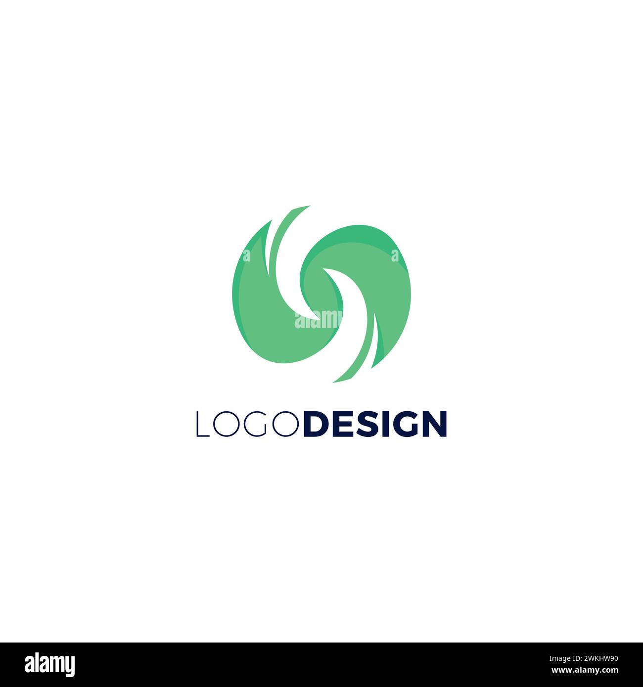 S Logo Abstract With Green Color. S Initial Logo Stock Vector