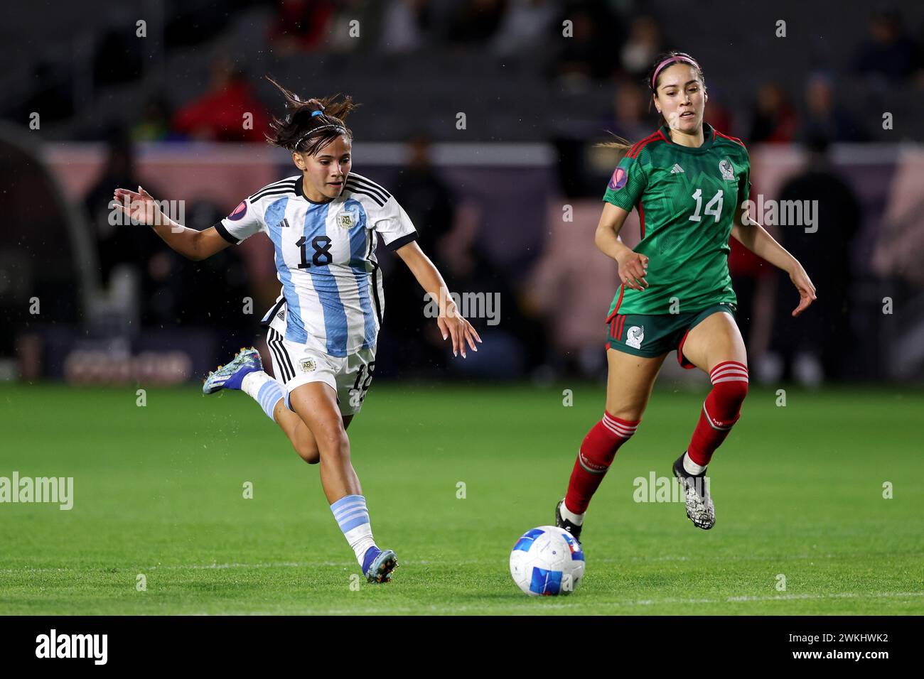 Carson, United States, February 20th 2024 Celeste Dos Santos of