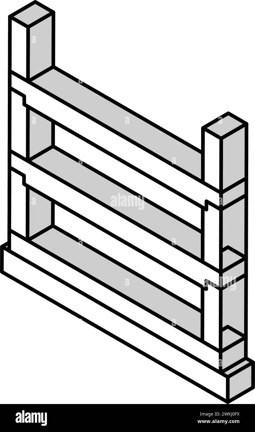 rcc beam building structure isometric icon vector illustration Stock ...