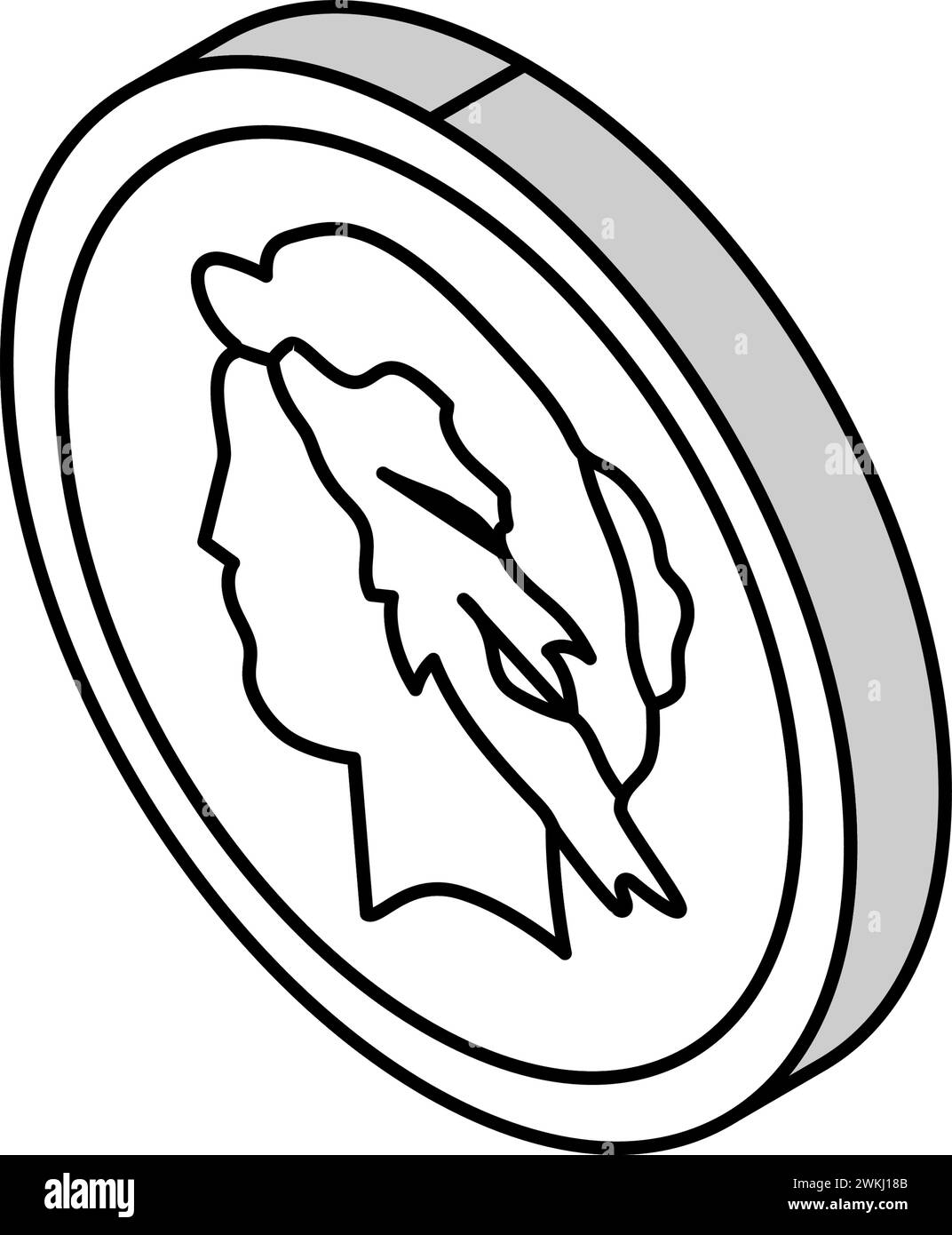 dollar coin isometric icon vector illustration Stock Vector Image & Art ...