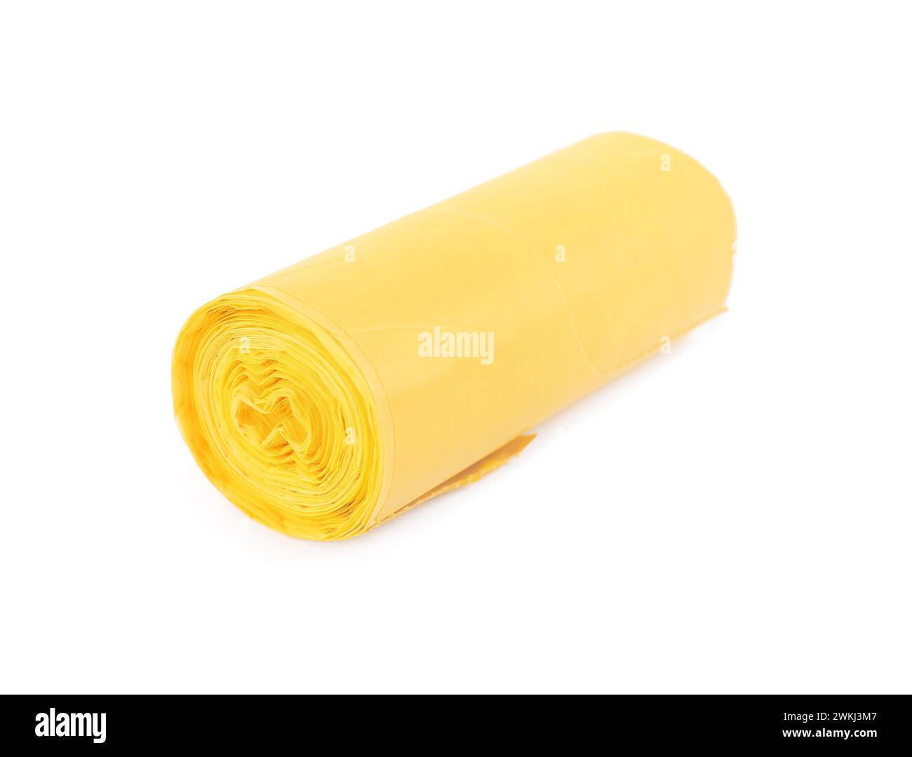Yellow roll garbage bags hi-res stock photography and images - Alamy