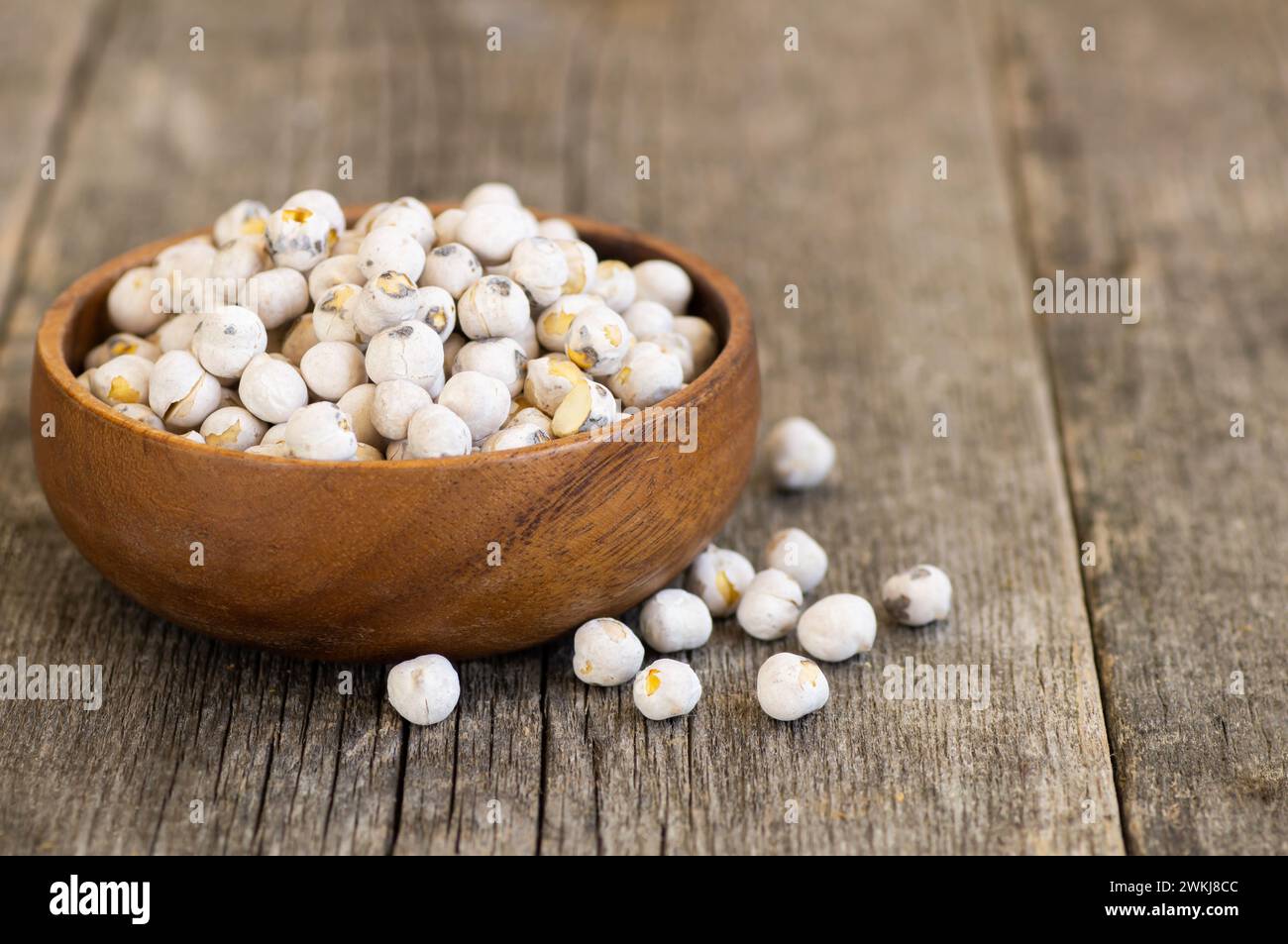 Roasted white chickpeas, traditional turkish nut, leblebi Stock Photo