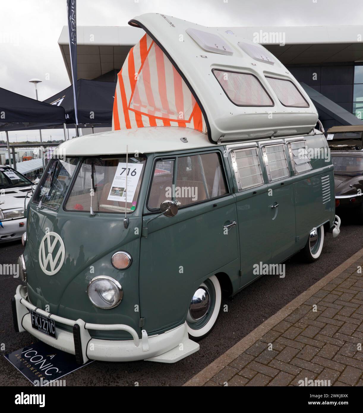 Three-quarter Front View of a 1964, Volkswagen Type 2 (T1), 'Double ...